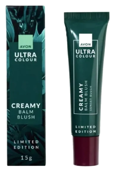 Balsam cremă buze și obraji Sunset Blush – nuanță coral cald pentru look natural 15 g
