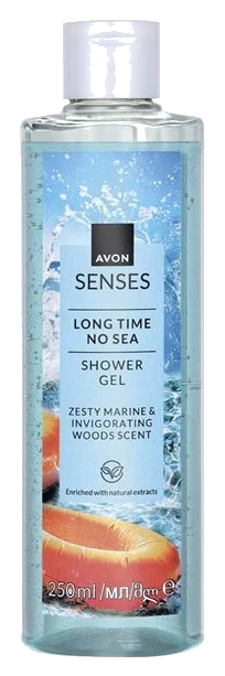 Gel de duș Long Time No Sea 250 ml – gel de duș fresh, revigorant, parfum marin energizant