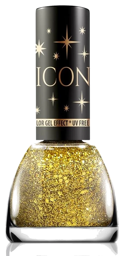 Lac de unghii Icon Glitter Revers Gold