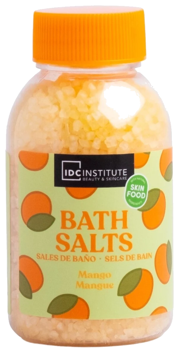 Sare de baie Mango IDC Institute 175 g – relaxare și parfum exotic pentru baie