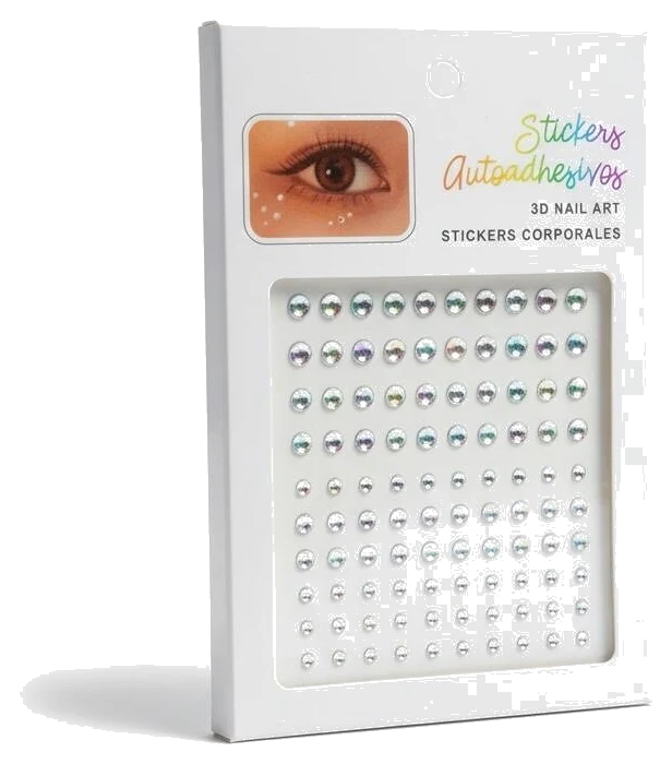 Stickere cristale autocolante irizate Mix dimensiuni Chique