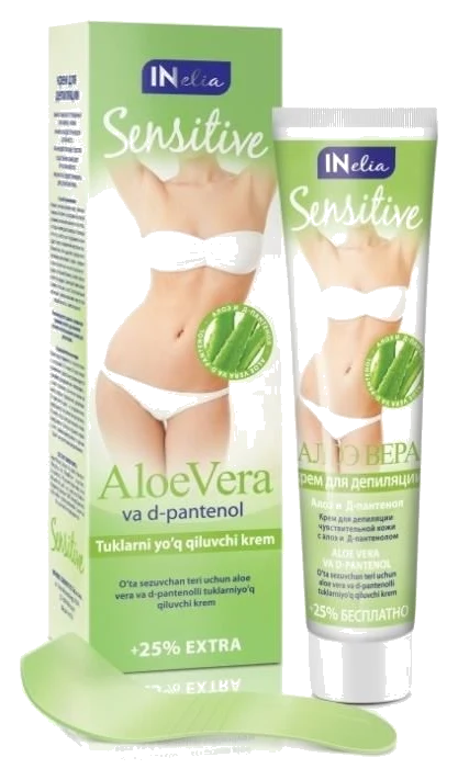Cremă depilatoare Sensitive 125 ml – îndepărtare delicată a părului, pentru piele sensibilă